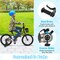 Black Metal Kids Bike with Dual Brakes and Basket, Training Wheels